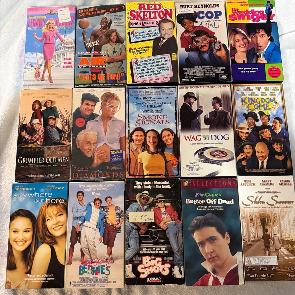 Classic Movie VHS Collection. Comedy collection